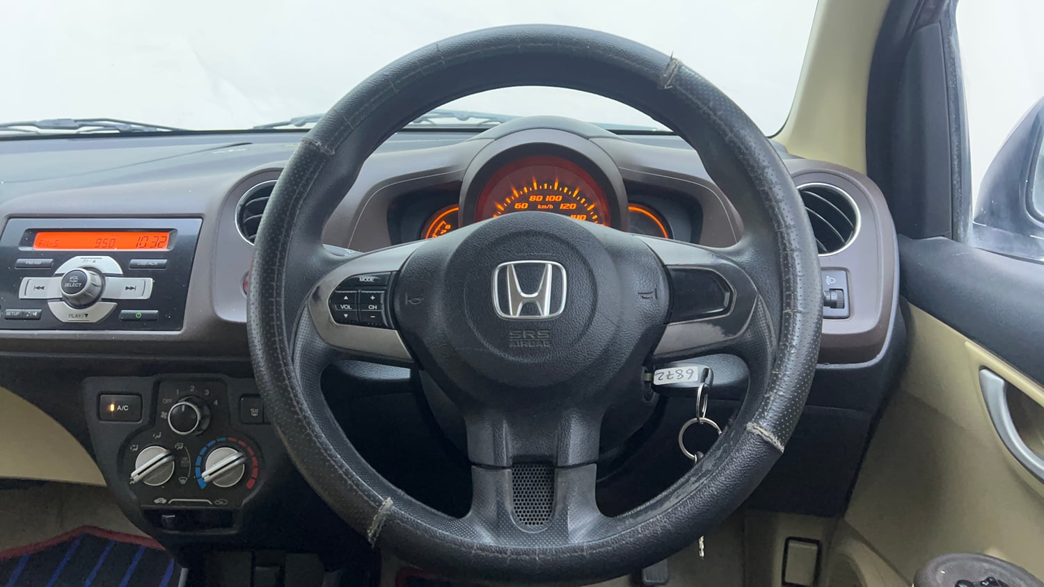 Used 2013 Honda Amaze 1.2 VX i-VTEC Petrol Manual interior STEERING VIEW