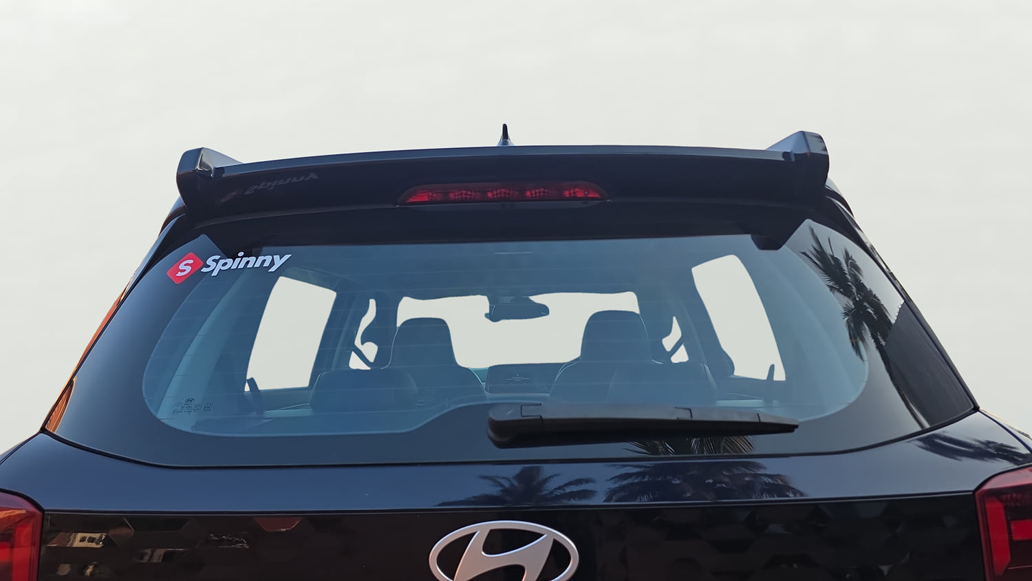 Used 2023 Hyundai Exter SX (O) Connect 1.2 AMT Petrol Automatic exterior BACK WINDSHIELD VIEW