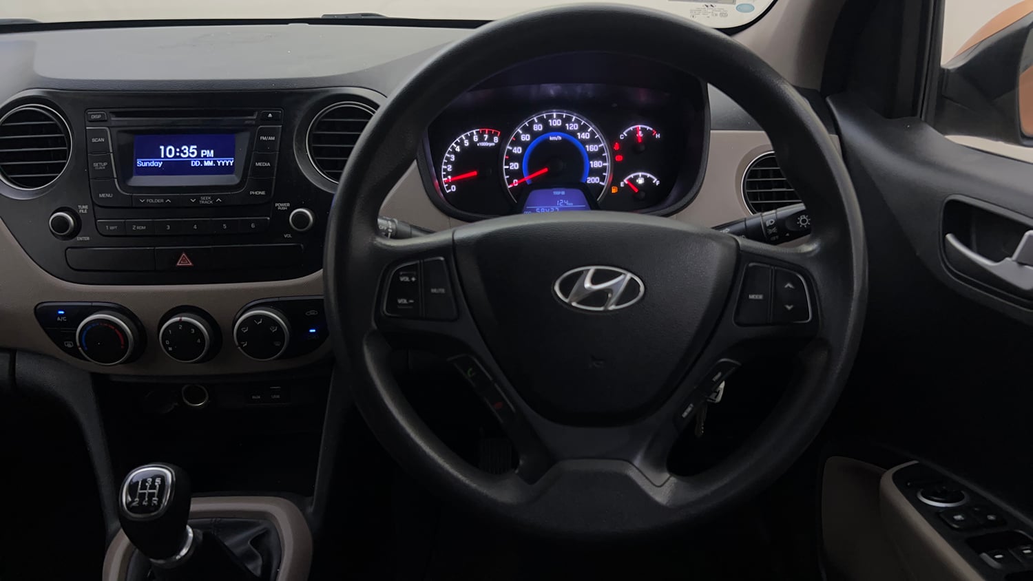 Used 2016 Hyundai Grand i10 Sportz 1.2 Kappa VTVT Petrol Manual interior STEERING VIEW