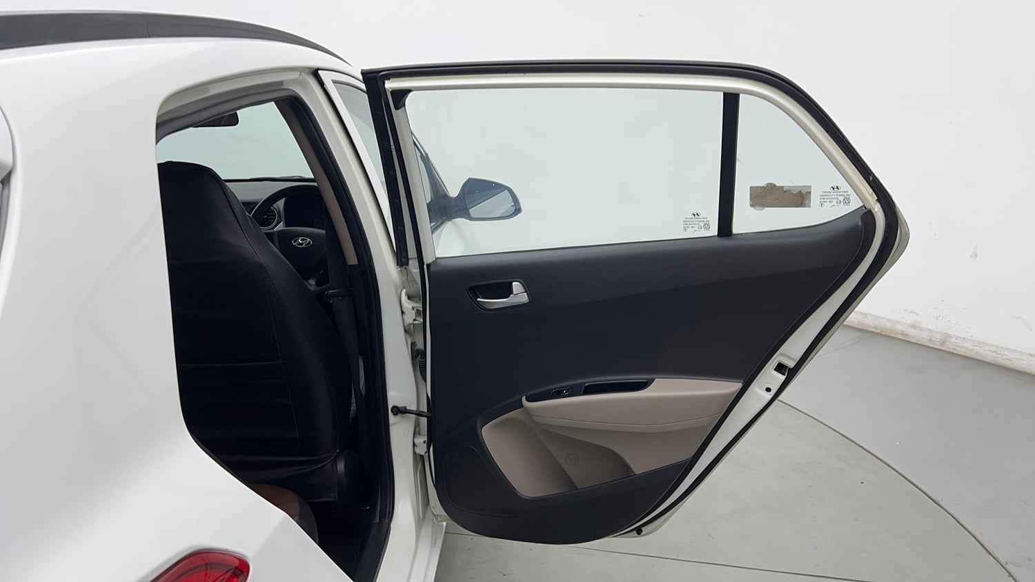 Used 2014 Hyundai Grand i10 Sportz AT 1.2 Kappa VTVT Petrol Automatic interior RIGHT REAR DOOR OPEN VIEW