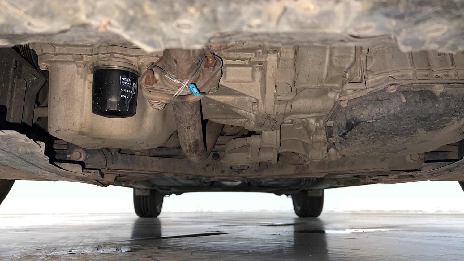 Used 2019 Maruti Suzuki Baleno Alpha Automatic Petrol Automatic extra FRONT LEFT UNDERBODY VIEW