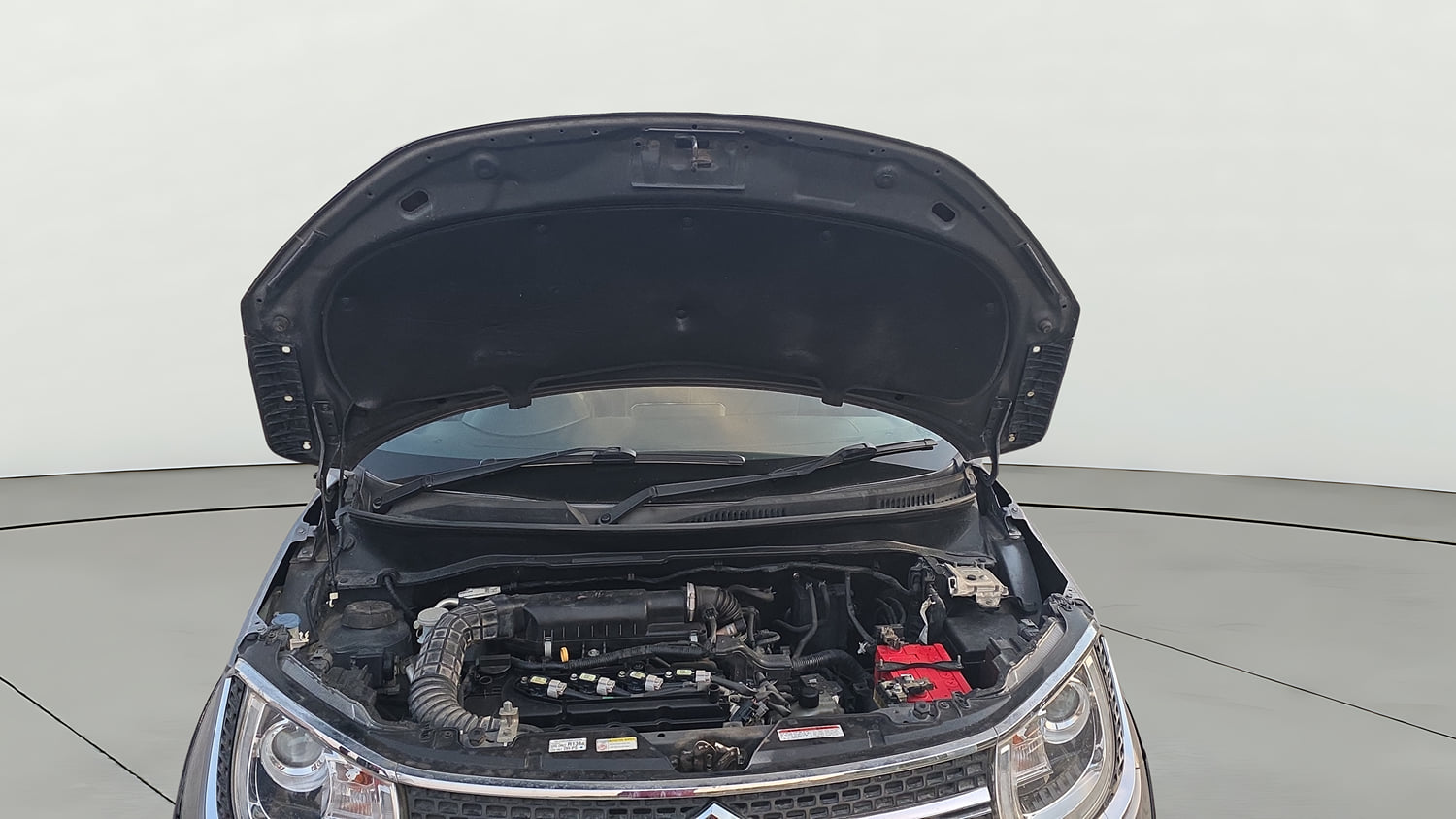 Used 2019 Maruti Suzuki Ignis Alpha 1.2 AMT Petrol Automatic engine ENGINE & BONNET OPEN FRONT VIEW