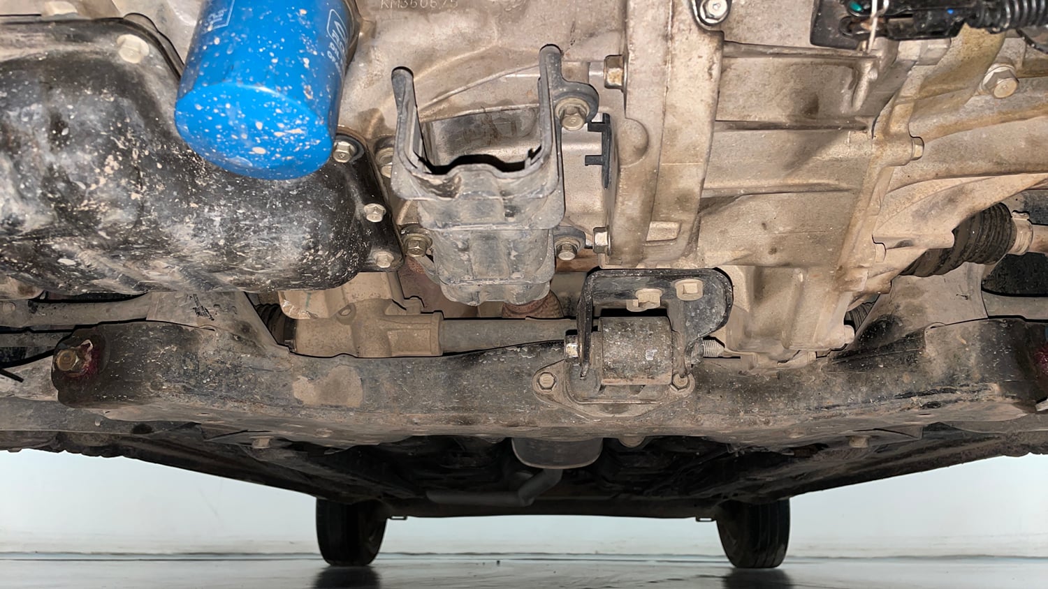 Used 2019 Hyundai Grand i10 Magna 1.2 Kappa VTVT Petrol Manual extra FRONT LEFT UNDERBODY VIEW