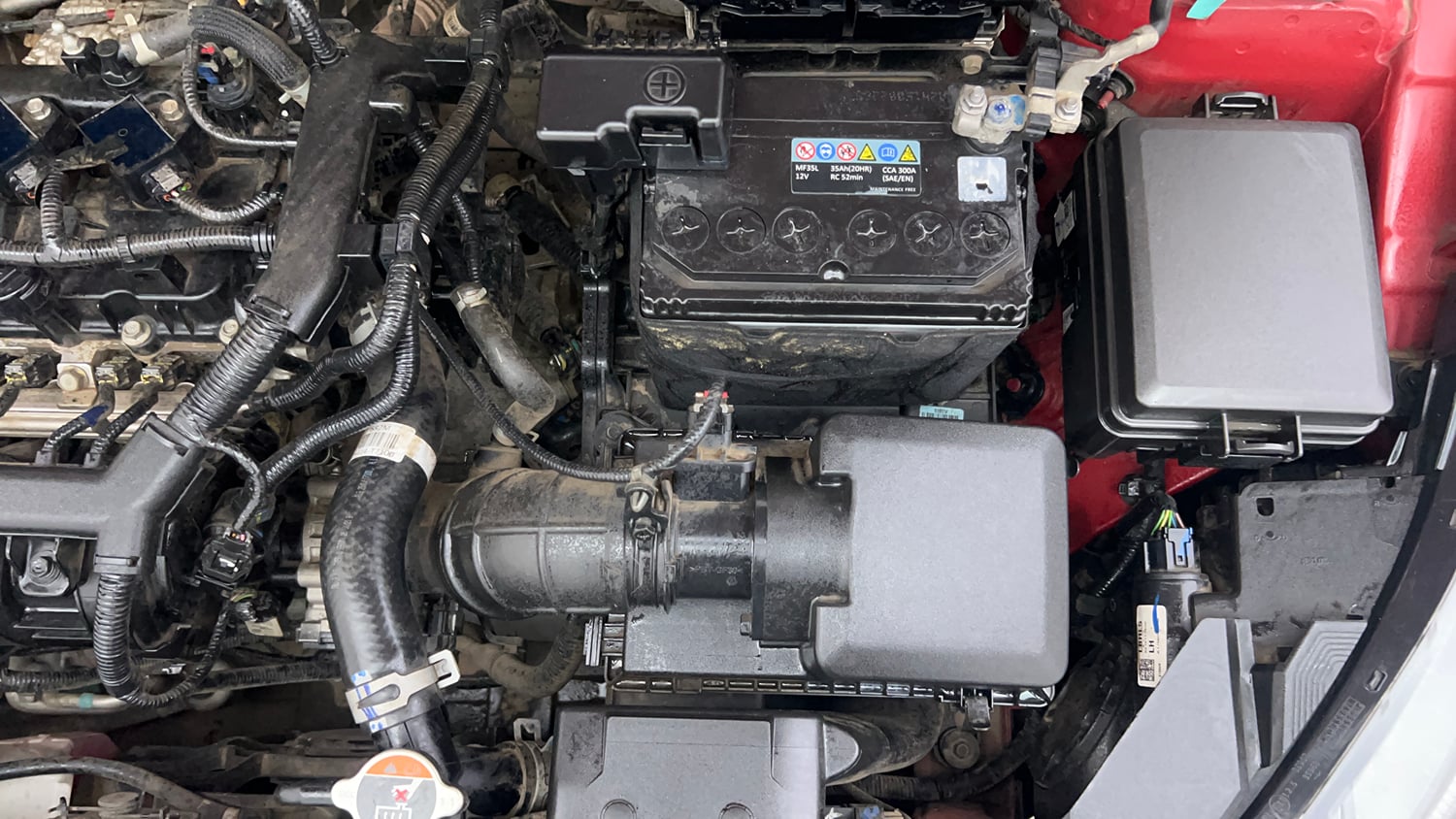 Used 2021 Hyundai New i20 Asta (O) 1.2 MT Petrol Manual engine ENGINE LEFT SIDE VIEW
