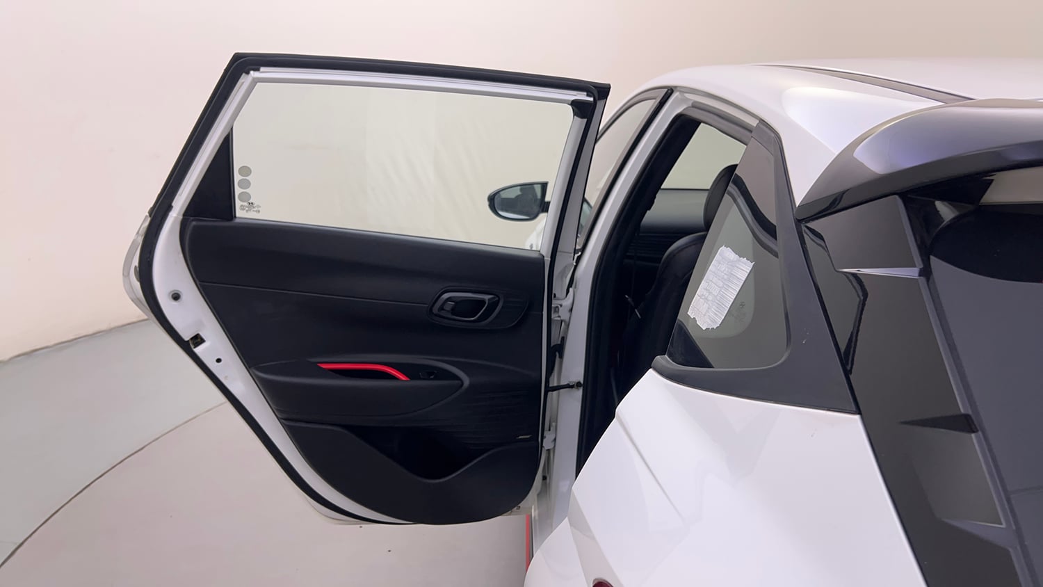 Used 2023 Hyundai i20 N Line N8 1.0 Turbo DCT Petrol Automatic interior LEFT REAR DOOR OPEN VIEW