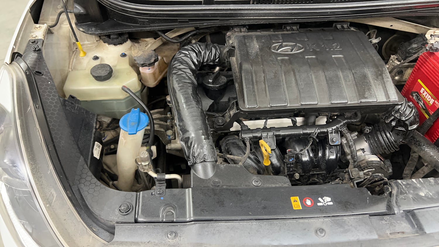 Used 2020 Hyundai Grand i10 Nios Sportz AMT 1.2 Kappa VTVT Petrol Automatic engine ENGINE RIGHT SIDE VIEW