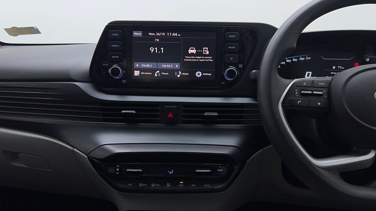 Used 2024 Hyundai New i20 Sportz 1.2 MT Petrol Manual interior MUSIC SYSTEM & AC CONTROL VIEW