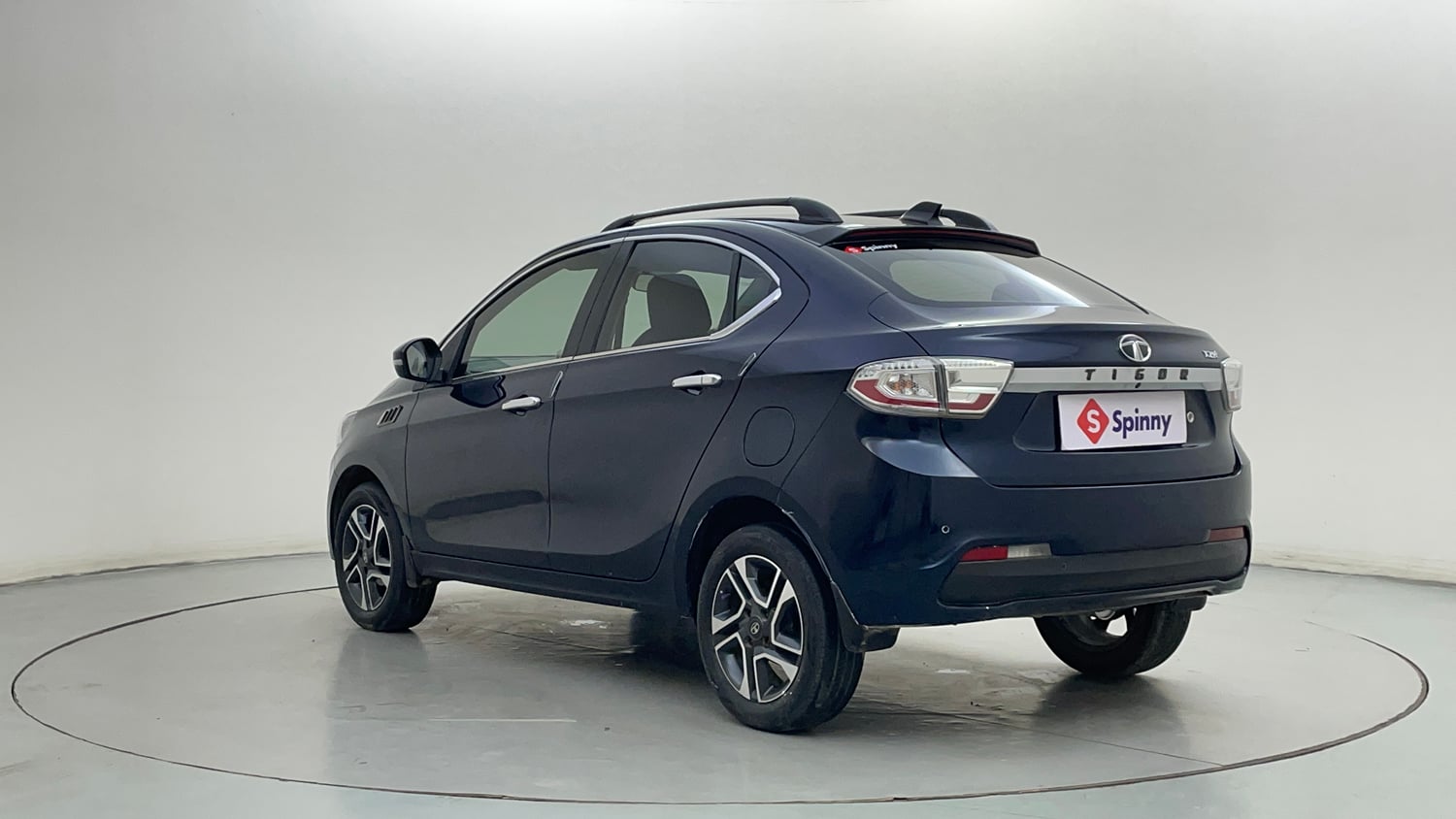 Used 2019 Tata Tigor Revotron XZA+ Petrol Automatic exterior LEFT REAR CORNER VIEW