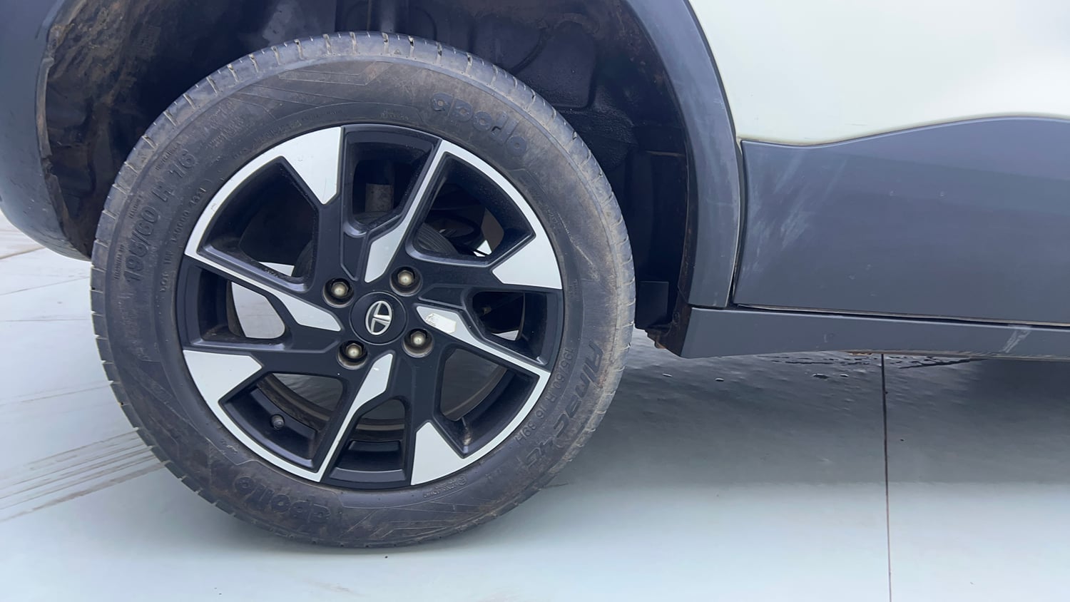 Used 2021 Tata Punch Accomplished Dazzle Pack MT Petrol Manual tyres RIGHT REAR TYRE RIM VIEW