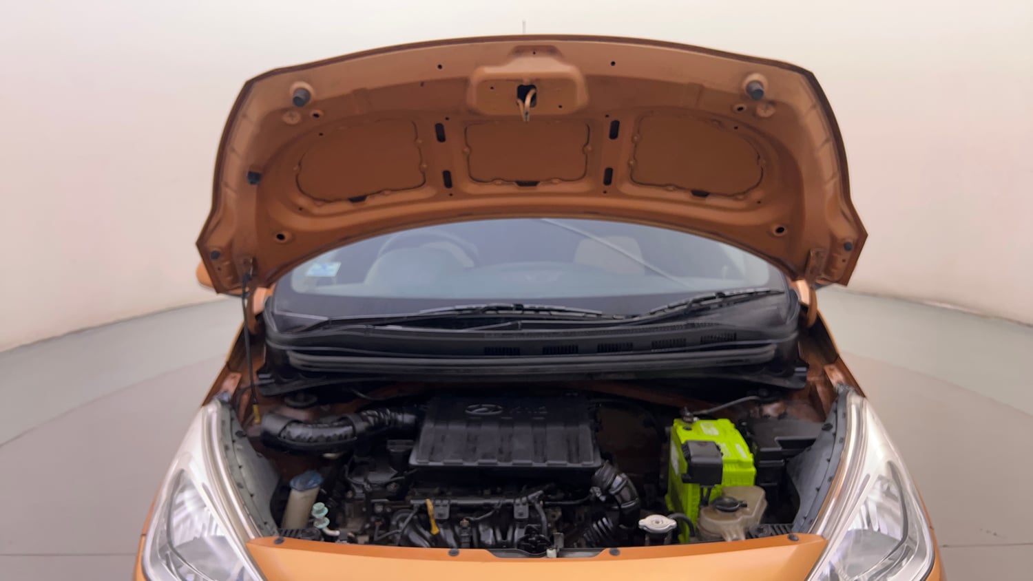 Used 2016 Hyundai Grand i10 Sportz 1.2 Kappa VTVT Petrol Manual engine ENGINE & BONNET OPEN FRONT VIEW