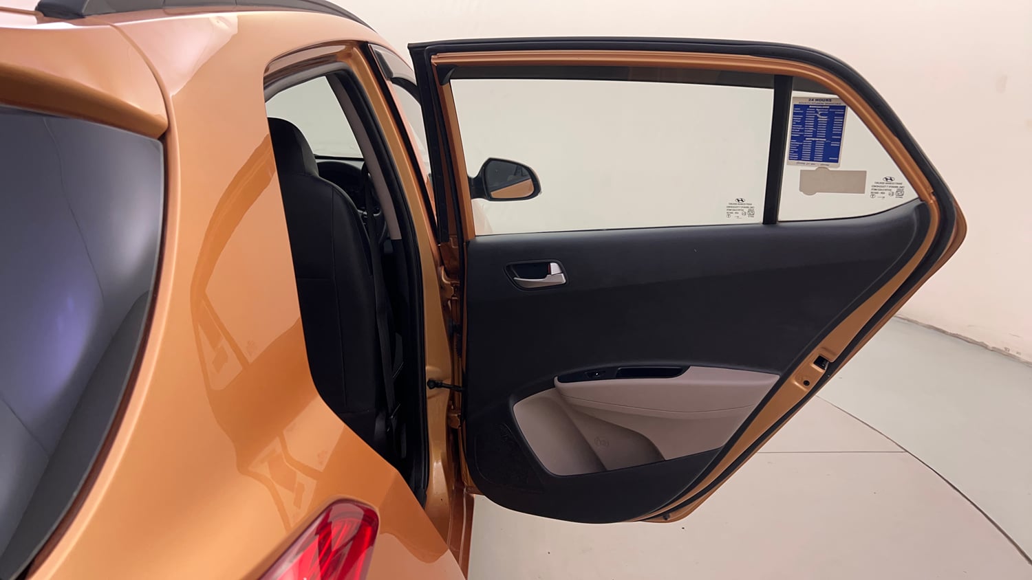 Used 2016 Hyundai Grand i10 Sportz 1.2 Kappa VTVT Petrol Manual interior RIGHT REAR DOOR OPEN VIEW