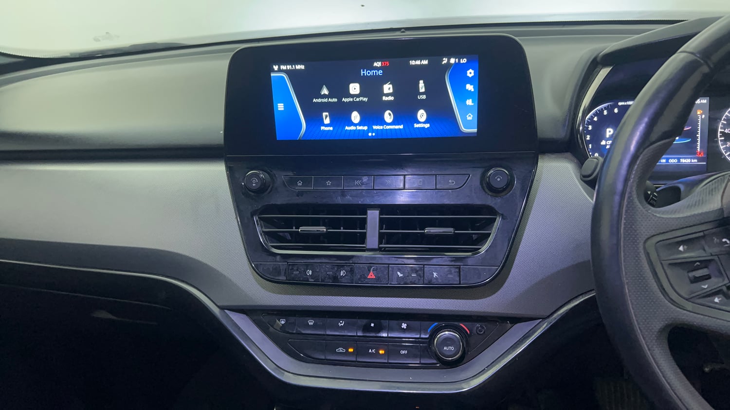 Used 2022 Tata Harrier XZA Plus Dark Edition Diesel Automatic interior MUSIC SYSTEM & AC CONTROL VIEW