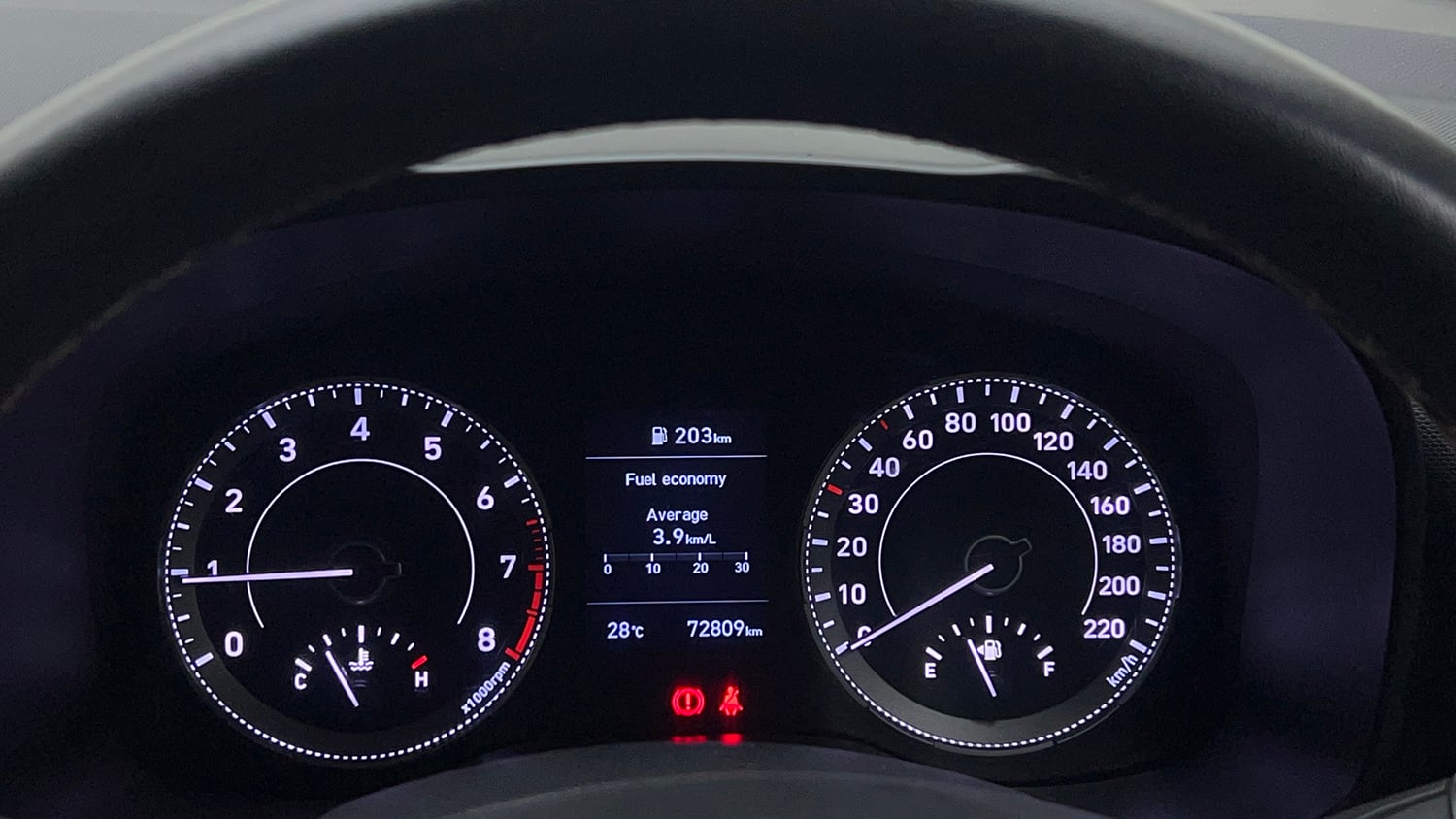 Used 2021 Hyundai Venue SX (O) 1.0 Turbo Petrol Manual interior CLUSTERMETER VIEW
