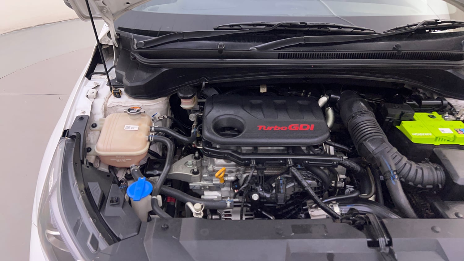 Used 2023 Hyundai i20 N Line N8 1.0 Turbo DCT Petrol Automatic engine ENGINE RIGHT SIDE HINGE & APRON VIEW