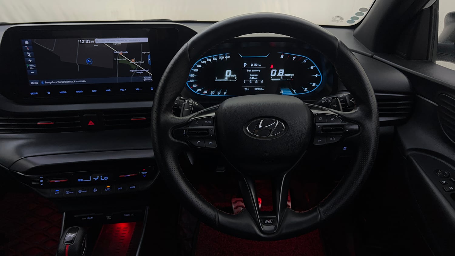 Used 2023 Hyundai i20 N Line N8 1.0 Turbo DCT Petrol Automatic interior STEERING VIEW
