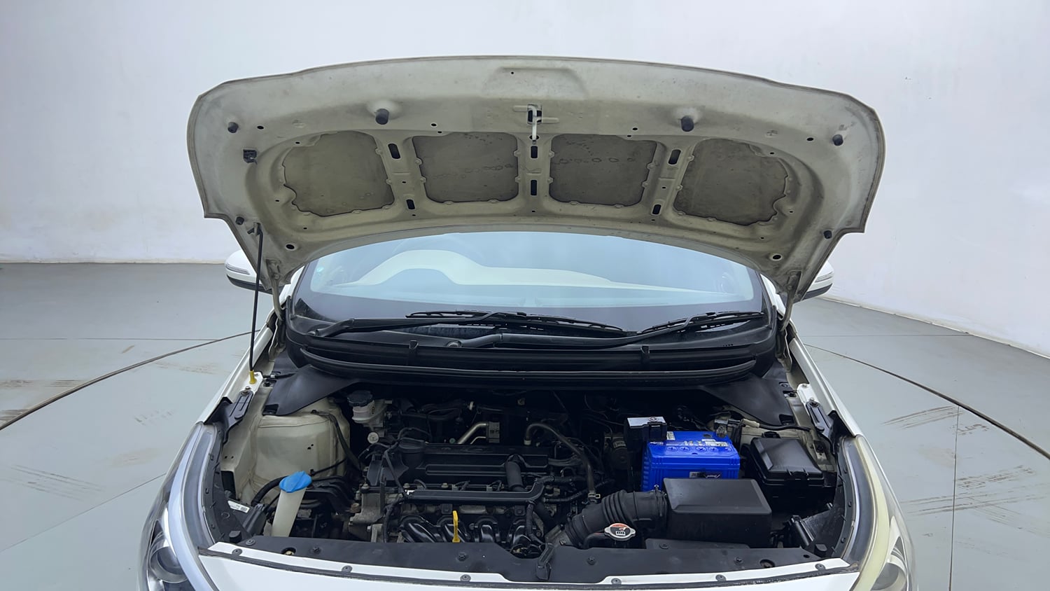 Used 2017 Hyundai Elite i20 Asta 1.2 (O) Petrol Manual engine ENGINE & BONNET OPEN FRONT VIEW