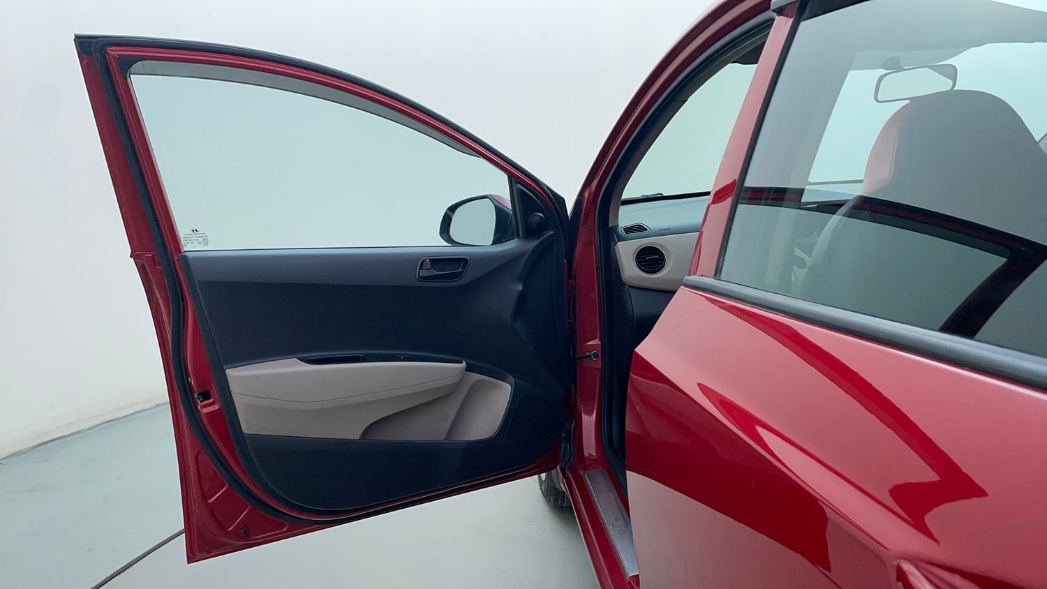Used 2019 Hyundai Grand i10 Magna 1.2 Kappa VTVT Petrol Manual interior LEFT FRONT DOOR OPEN VIEW