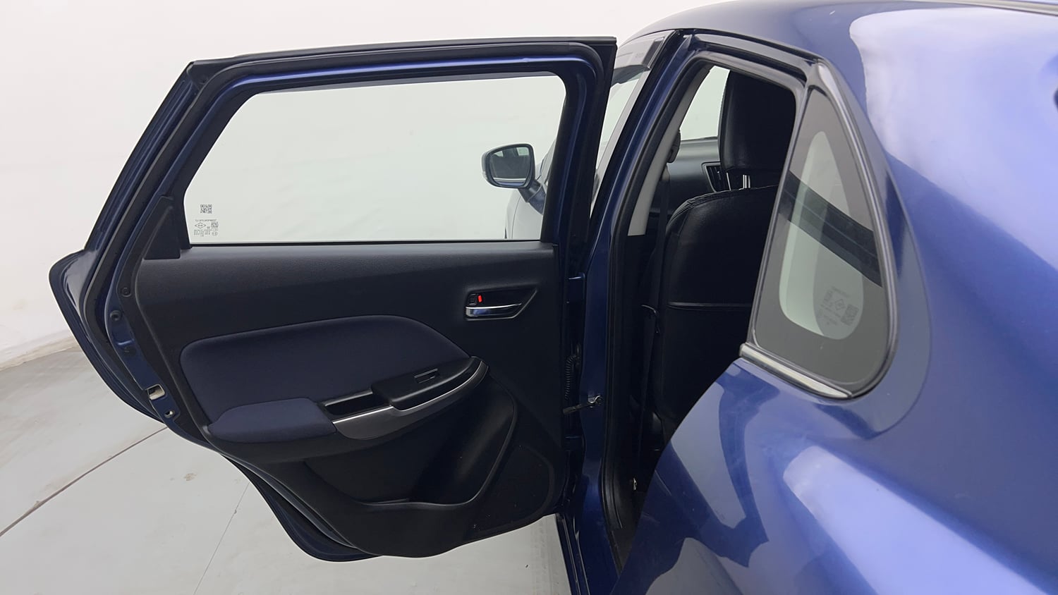 Used 2019 Maruti Suzuki Baleno Zeta Petrol Manual interior LEFT REAR DOOR OPEN VIEW
