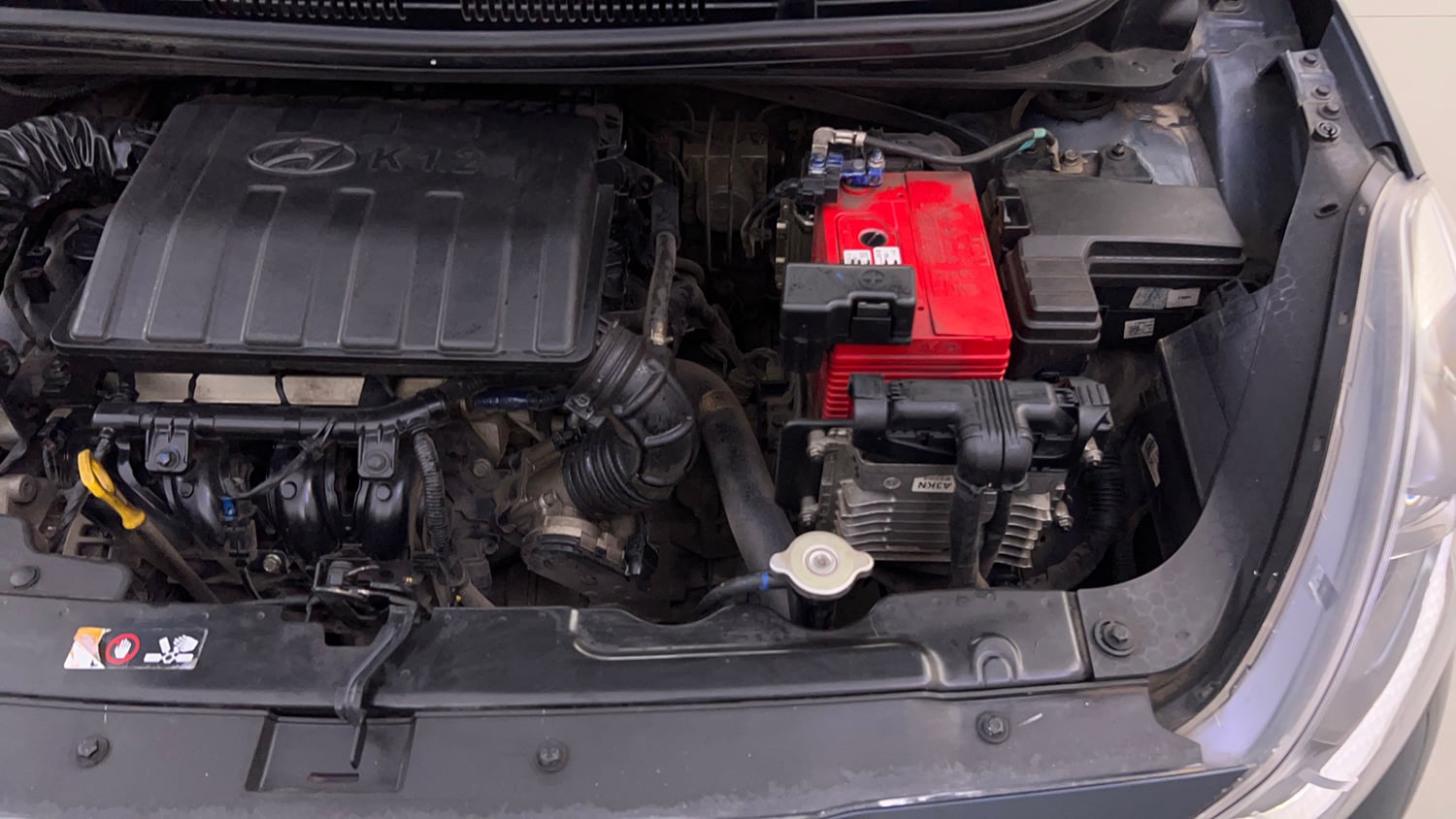 Used 2021 Hyundai Grand i10 Nios Asta AMT 1.2 Kappa VTVT Petrol Automatic engine ENGINE LEFT SIDE VIEW