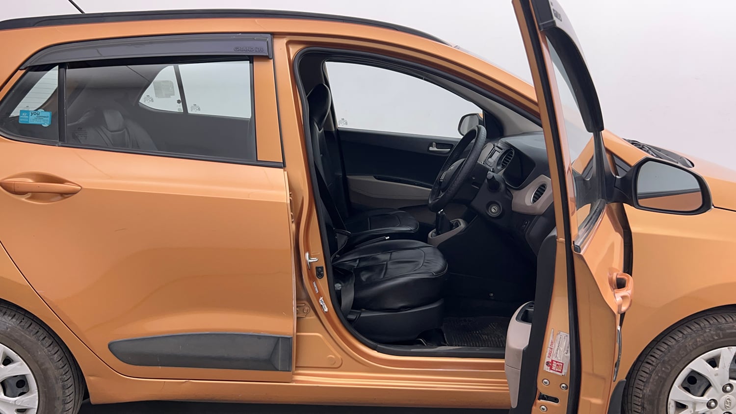 Used 2015 Hyundai Grand i10 Sportz 1.2 Kappa VTVT Petrol Manual interior RIGHT SIDE FRONT DOOR CABIN VIEW