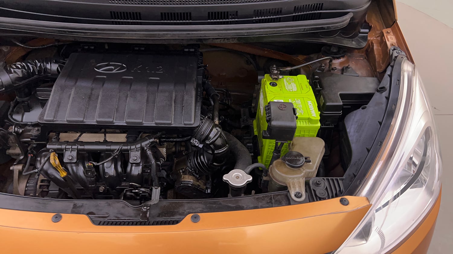 Used 2016 Hyundai Grand i10 Sportz 1.2 Kappa VTVT Petrol Manual engine ENGINE LEFT SIDE VIEW