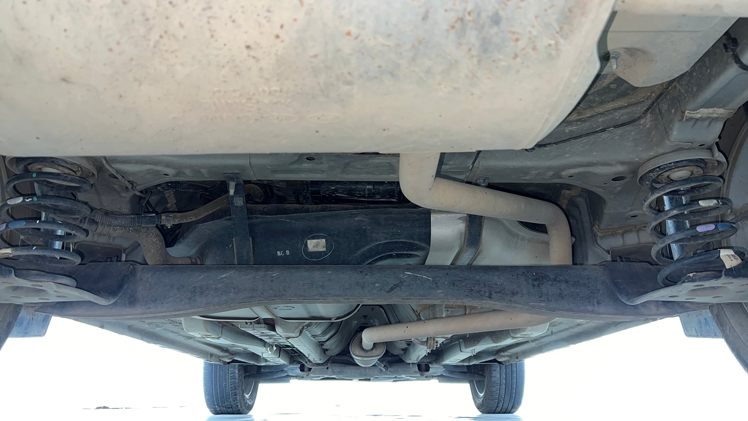Used 2023 Hyundai Creta SX 1.5 Petrol IVT Petrol Automatic extra REAR UNDERBODY VIEW (TAKEN FROM REAR)