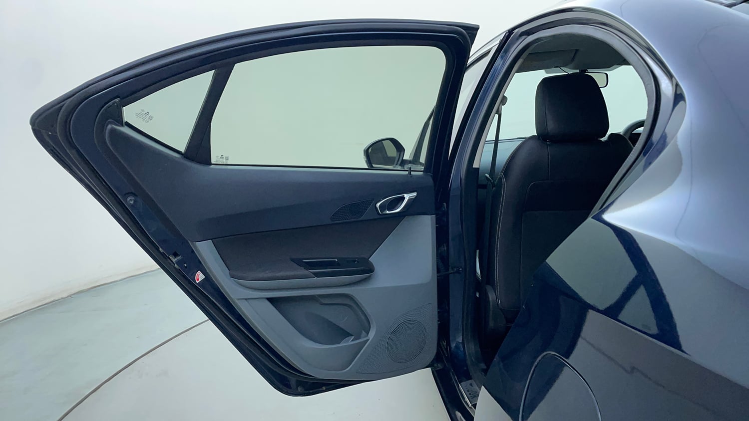 Used 2019 Tata Tigor Revotron XZA+ Petrol Automatic interior LEFT REAR DOOR OPEN VIEW
