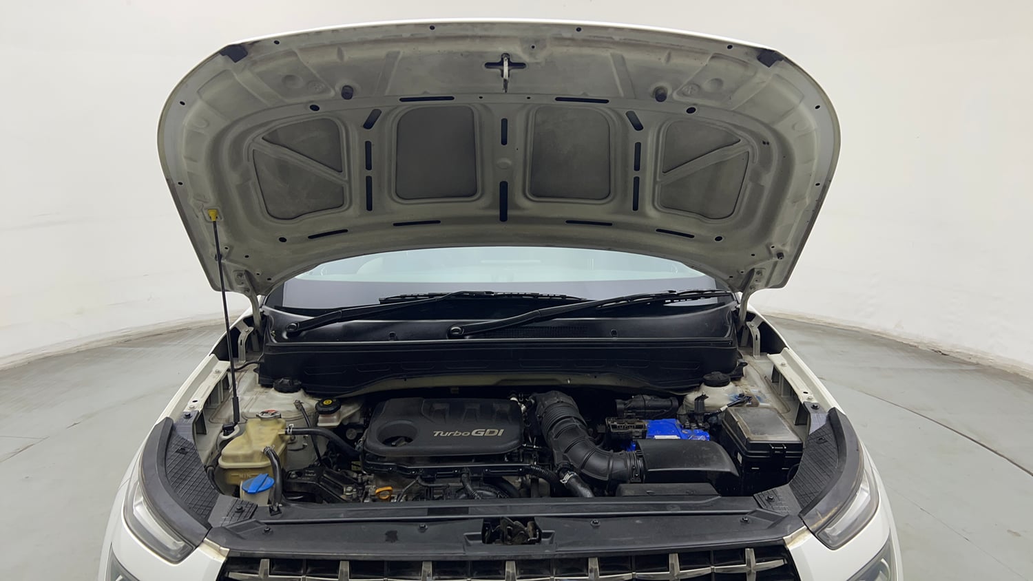 Used 2021 Hyundai Venue SX (O) 1.0 Turbo Petrol Manual engine ENGINE & BONNET OPEN FRONT VIEW