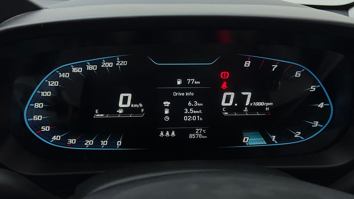 Used 2024 Hyundai New i20 Sportz 1.2 MT Petrol Manual interior CLUSTERMETER VIEW