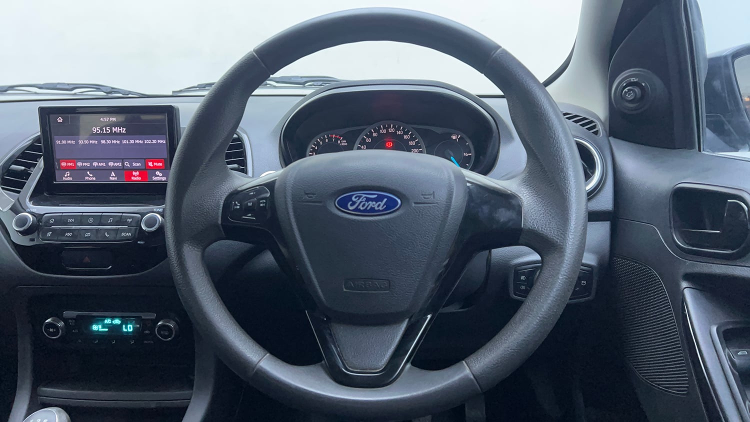 Used 2019 Ford Figo Titanium 1.2 Ti-VCT MT Petrol Manual interior STEERING VIEW