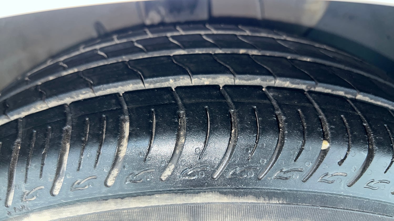Used 2019 Hyundai Verna EX 1.4 VTVT Petrol Manual tyres RIGHT FRONT TYRE TREAD VIEW