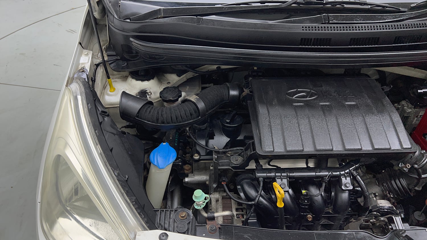 Used 2014 Hyundai Grand i10 Sportz AT 1.2 Kappa VTVT Petrol Automatic engine ENGINE RIGHT SIDE VIEW