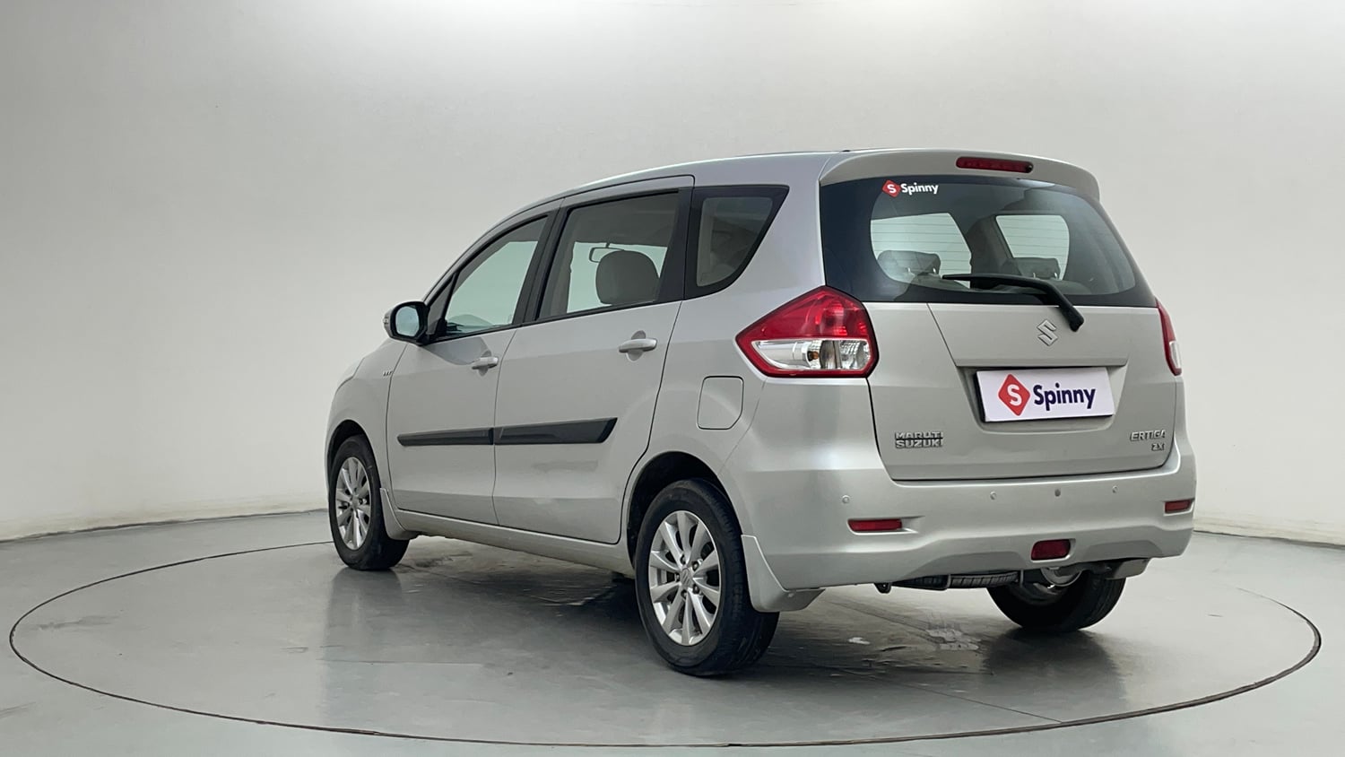 Used 2014 Maruti Suzuki Ertiga ZXi Petrol Manual exterior LEFT REAR CORNER VIEW