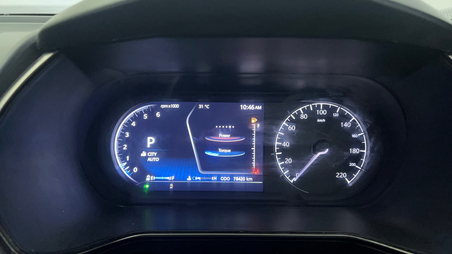 Used 2022 Tata Harrier XZA Plus Dark Edition Diesel Automatic interior CLUSTERMETER VIEW