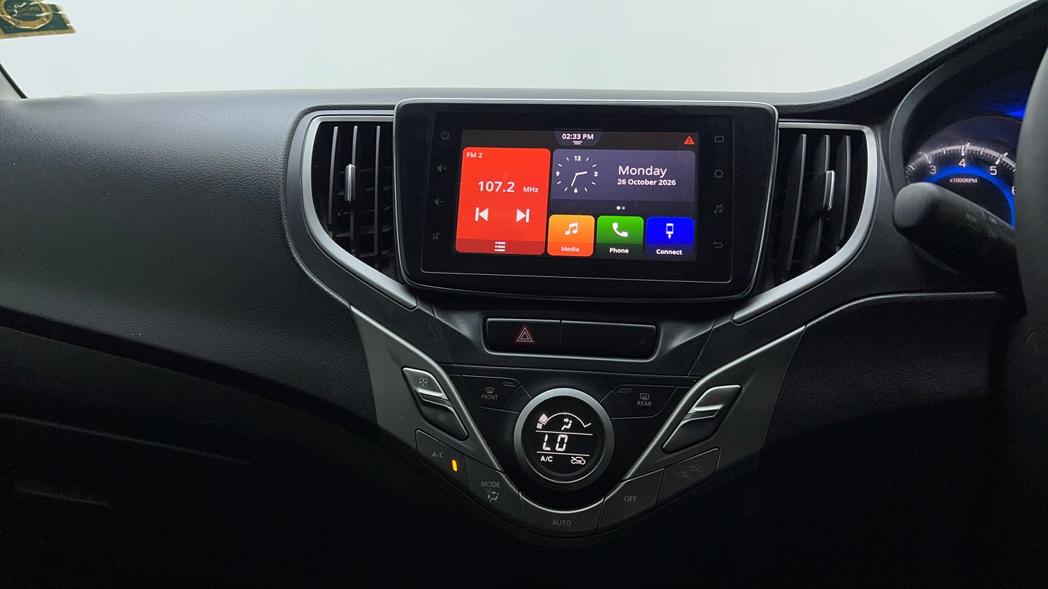 Used 2019 Maruti Suzuki Baleno Alpha Automatic Petrol Automatic interior MUSIC SYSTEM & AC CONTROL VIEW