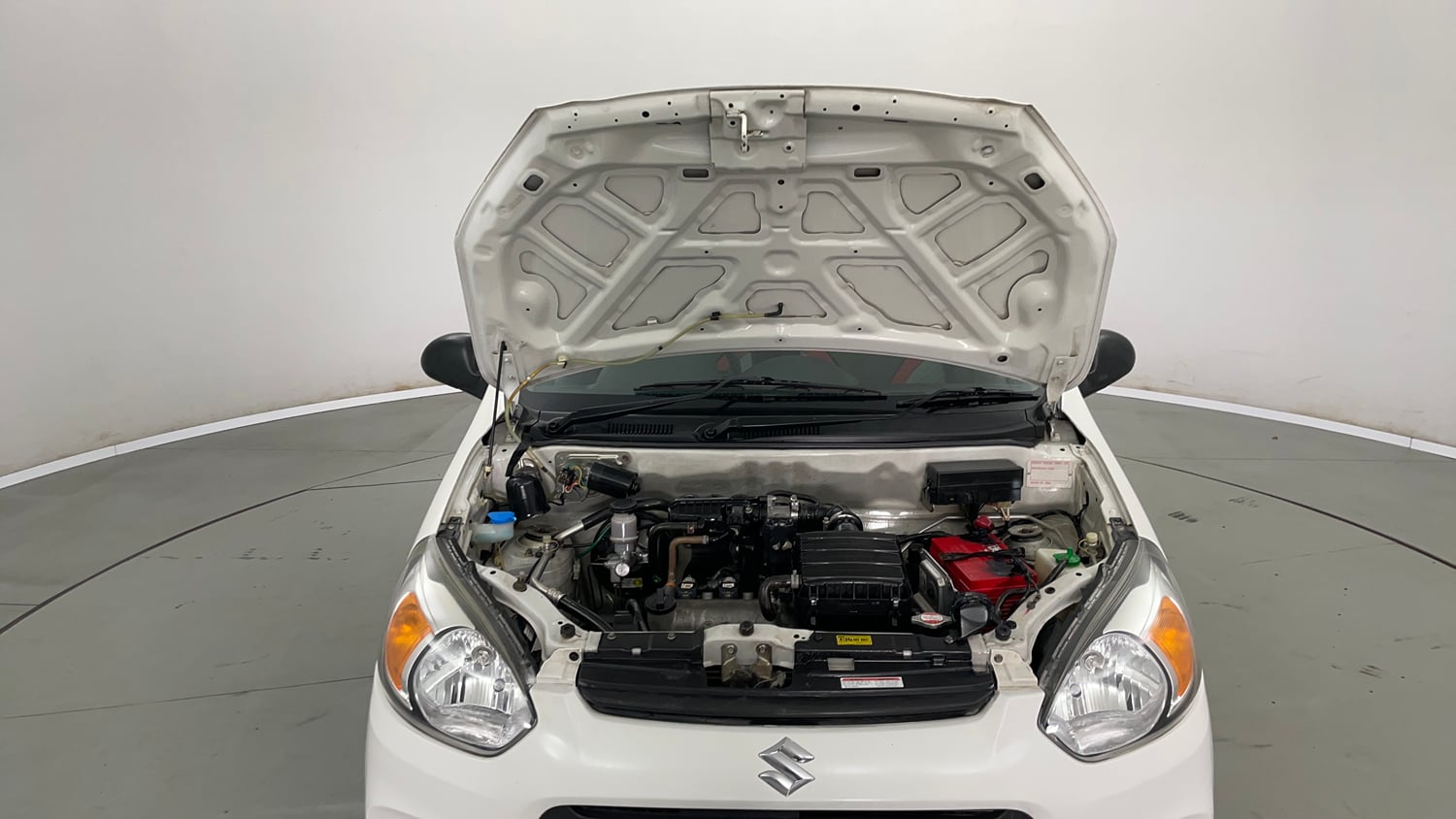 Used 2018 Maruti Suzuki Alto 800 LXi Petrol Manual engine ENGINE & BONNET OPEN FRONT VIEW