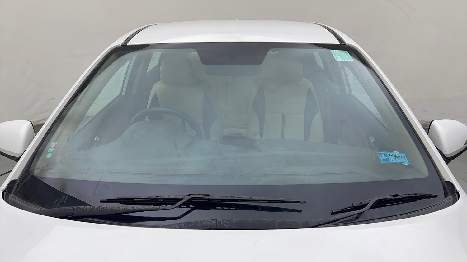 Used 2019 Hyundai Verna EX 1.4 VTVT Petrol Manual exterior FRONT WINDSHIELD VIEW