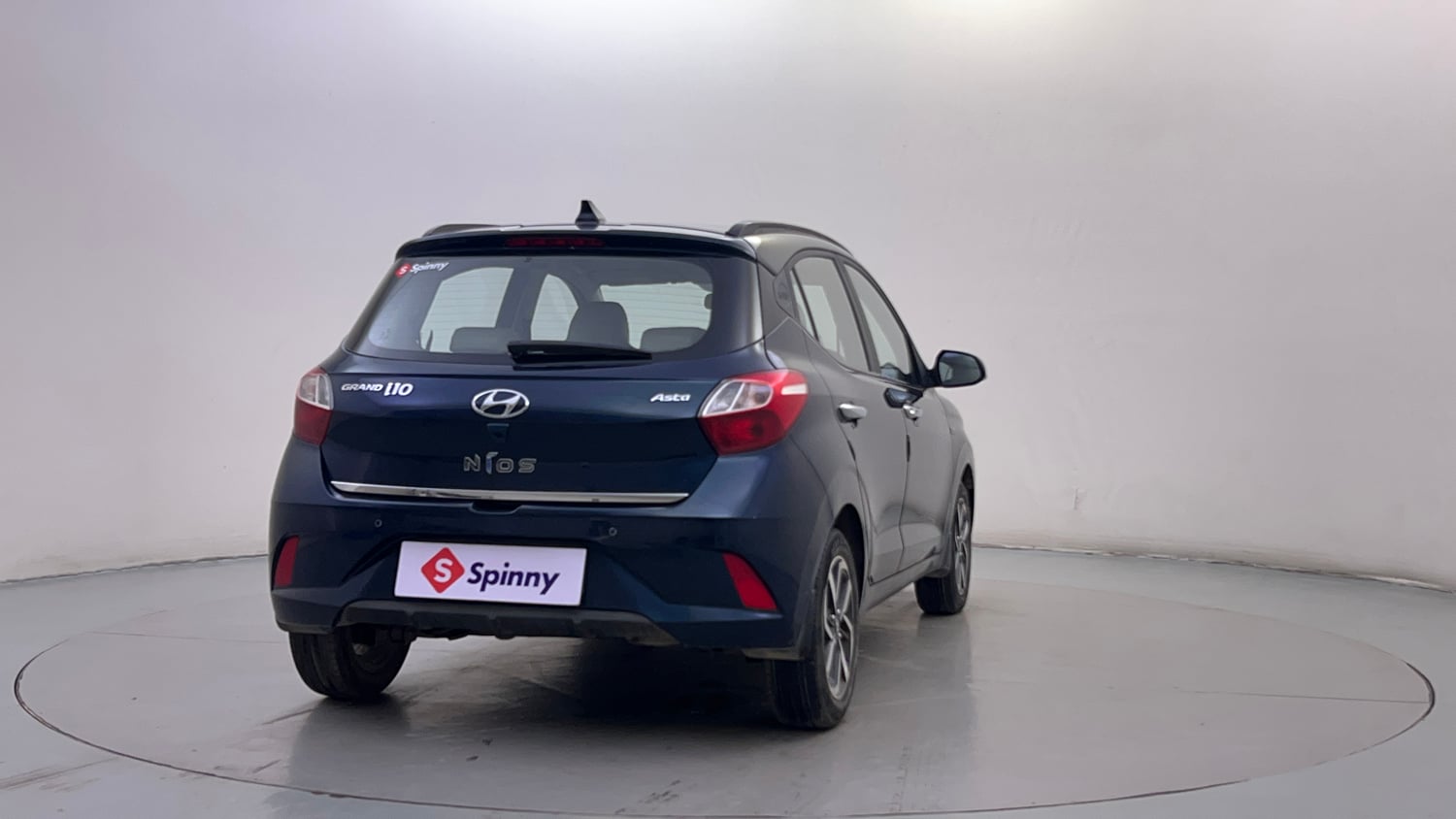 Used 2021 Hyundai Grand i10 Nios Asta AMT 1.2 Kappa VTVT Petrol Automatic exterior RIGHT REAR CORNER VIEW