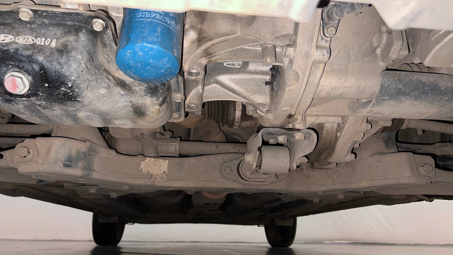 Used 2021 Hyundai Grand i10 Nios Asta AMT 1.2 Kappa VTVT Petrol Automatic extra FRONT LEFT UNDERBODY VIEW