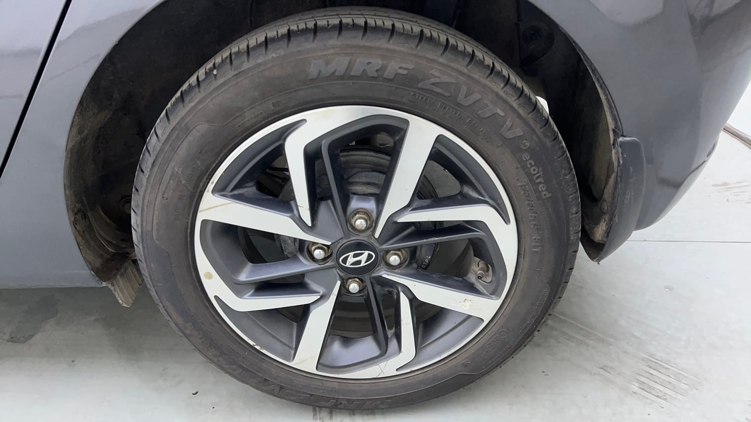 Used 2022 Hyundai Grand i10 Nios Asta 1.2 Kappa VTVT Petrol Manual tyres LEFT REAR TYRE RIM VIEW