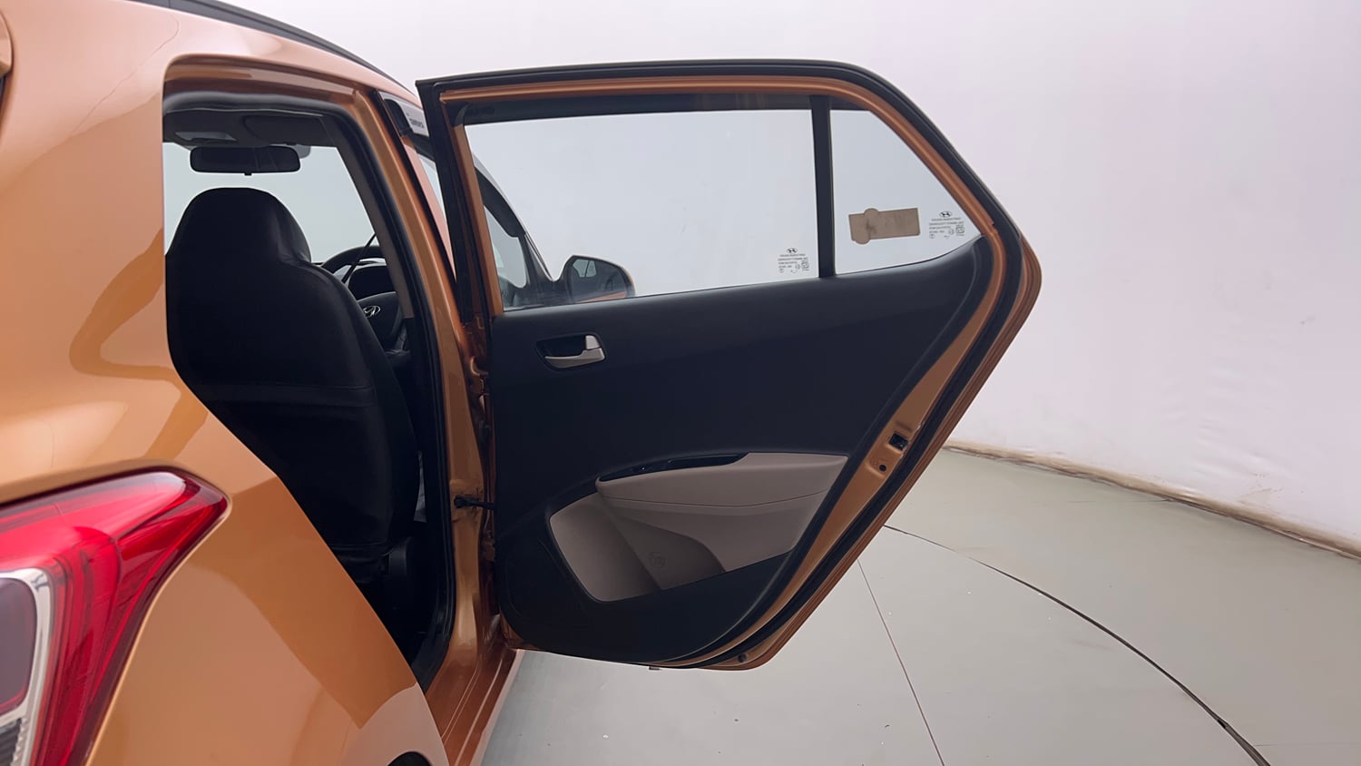 Used 2015 Hyundai Grand i10 Sportz 1.2 Kappa VTVT Petrol Manual interior RIGHT REAR DOOR OPEN VIEW