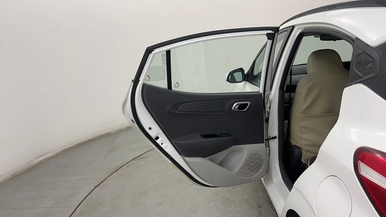 Used 2020 Hyundai Grand i10 Nios Sportz AMT 1.2 Kappa VTVT Petrol Automatic interior LEFT REAR DOOR OPEN VIEW