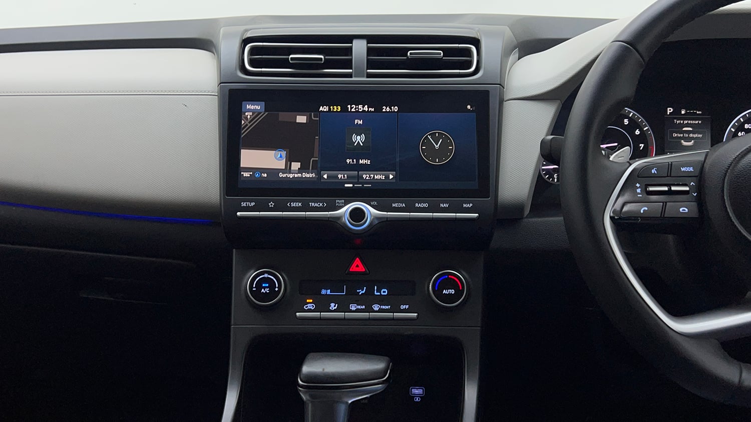 Used 2023 Hyundai Creta SX 1.5 Petrol IVT Petrol Automatic interior MUSIC SYSTEM & AC CONTROL VIEW