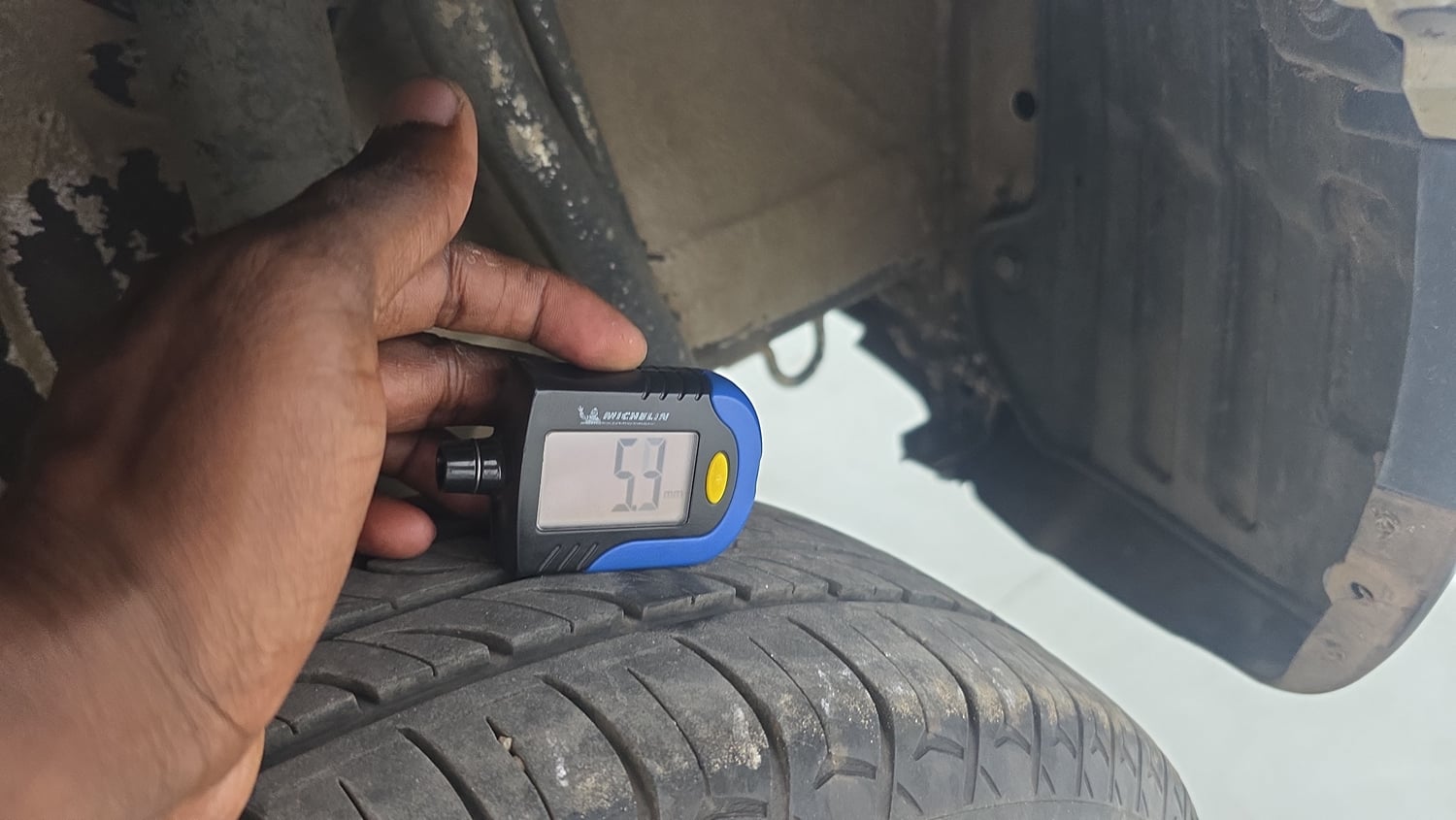 Used 2023 Maruti Suzuki S-Presso VXi Plus (O) AMT Petrol Automatic tyres LEFT REAR TYRE TREAD VIEW