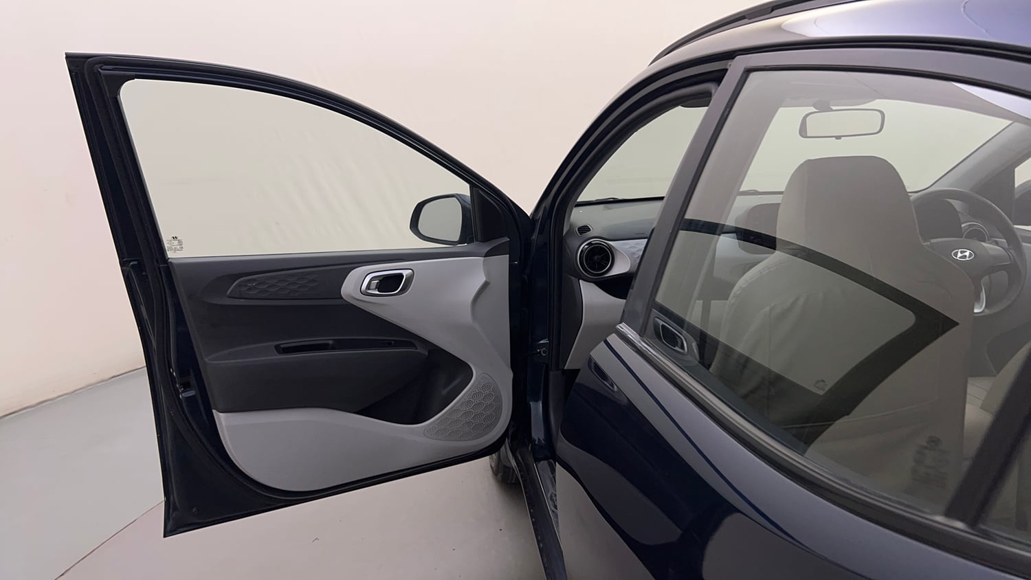 Used 2021 Hyundai Grand i10 Nios Asta AMT 1.2 Kappa VTVT Petrol Automatic interior LEFT FRONT DOOR OPEN VIEW
