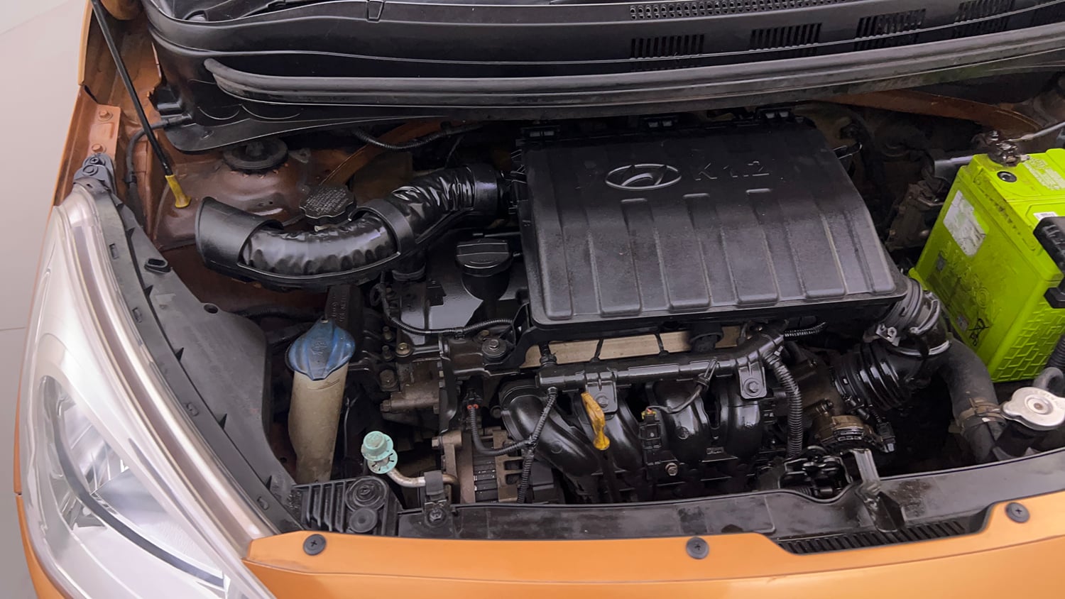 Used 2016 Hyundai Grand i10 Sportz 1.2 Kappa VTVT Petrol Manual engine ENGINE RIGHT SIDE VIEW