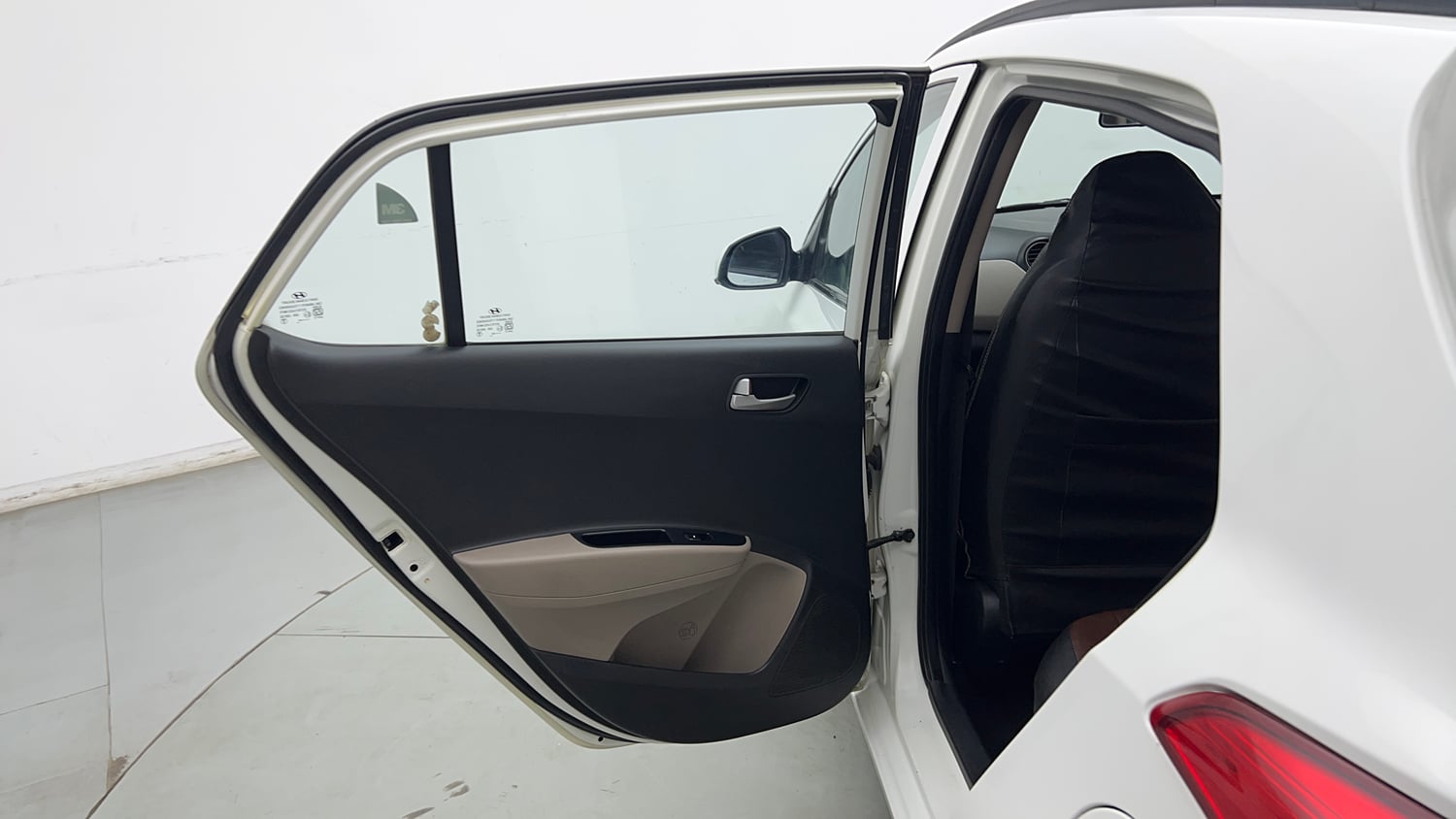 Used 2014 Hyundai Grand i10 Sportz AT 1.2 Kappa VTVT Petrol Automatic interior LEFT REAR DOOR OPEN VIEW