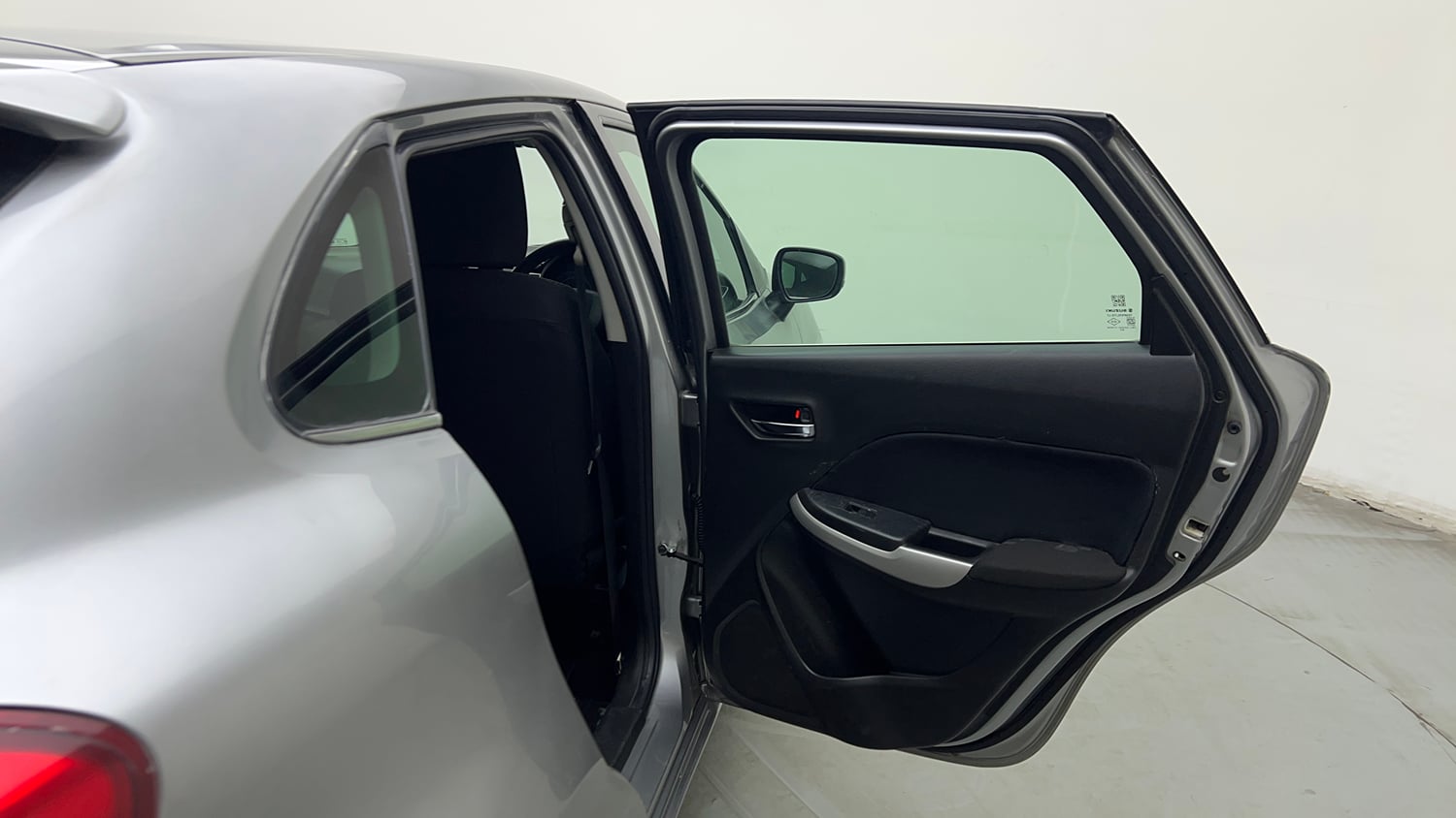 Used 2016 Maruti Suzuki Baleno Zeta 1.2 AT Petrol Automatic interior RIGHT REAR DOOR OPEN VIEW