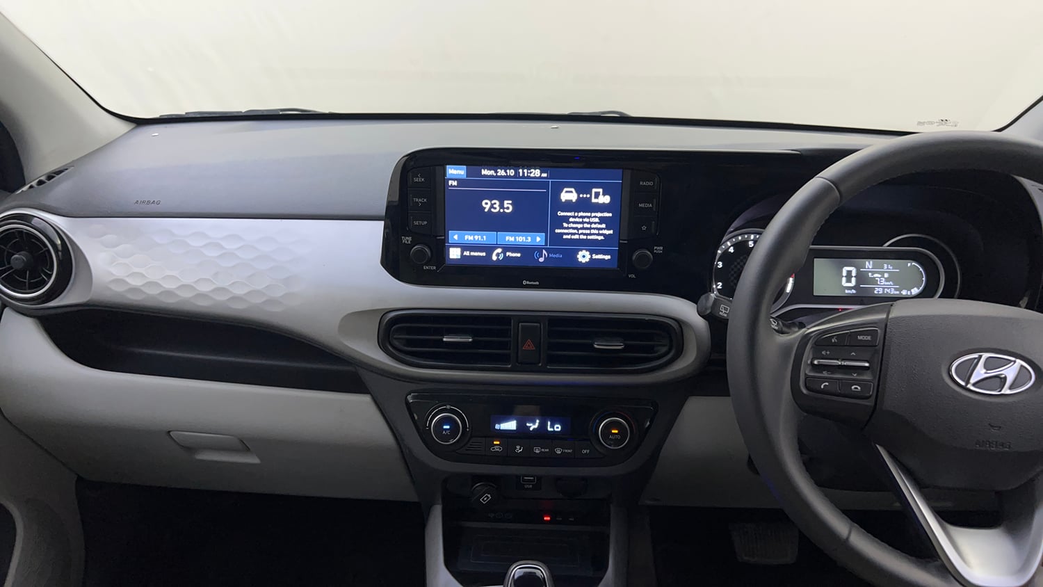 Used 2021 Hyundai Grand i10 Nios Asta AMT 1.2 Kappa VTVT Petrol Automatic interior MUSIC SYSTEM & AC CONTROL VIEW