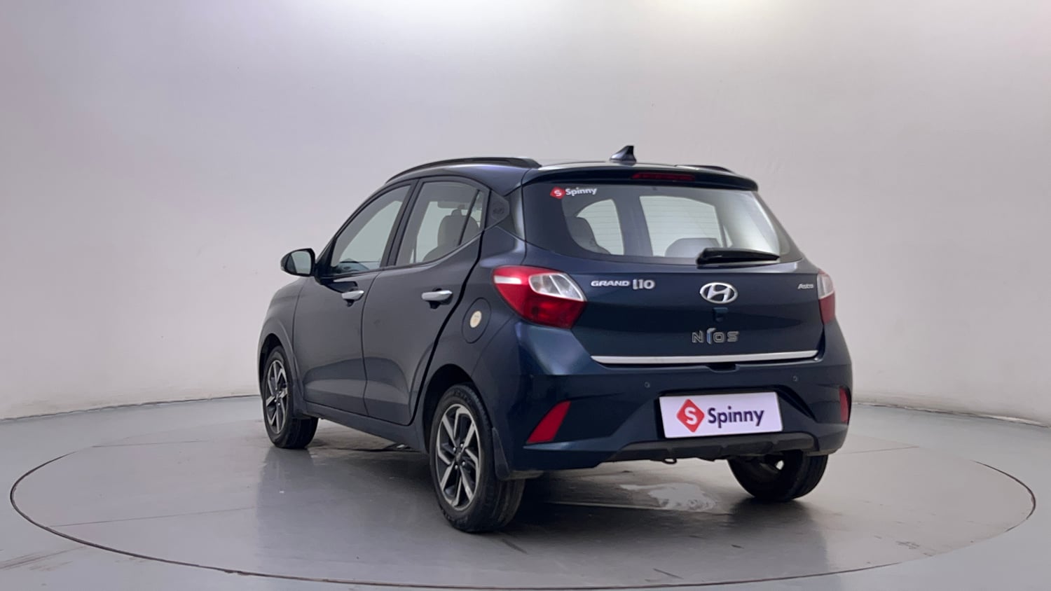 Used 2021 Hyundai Grand i10 Nios Asta AMT 1.2 Kappa VTVT Petrol Automatic exterior LEFT REAR CORNER VIEW
